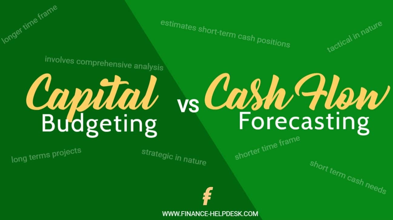 capital budgeting and cash flow forecasting homework help